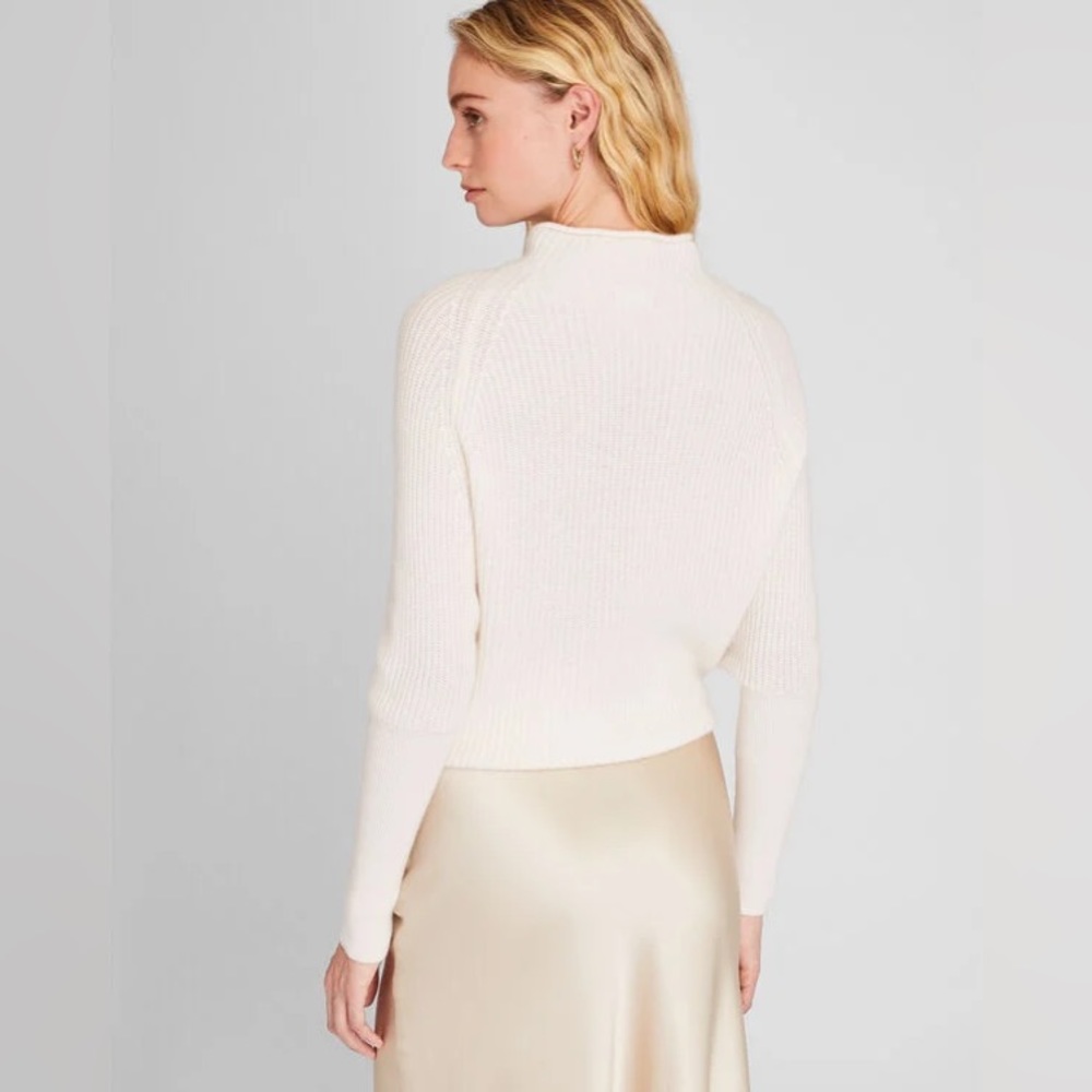 Club Monaco cashmere mock neck sweater.
